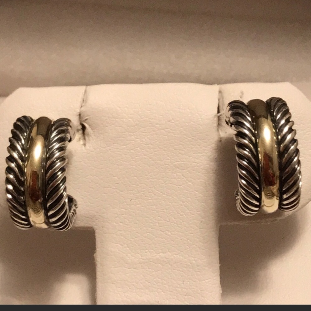 Authentic David Yurman hoop earrings
